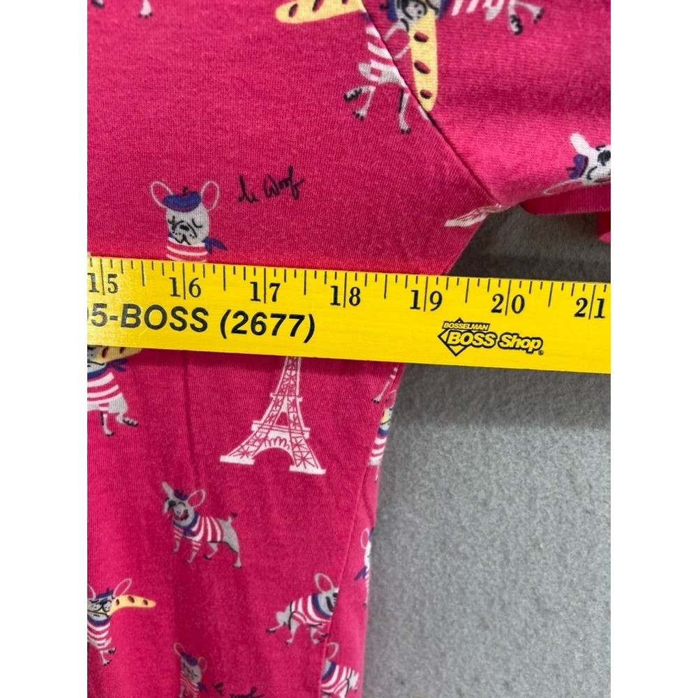 Nite Nite MUNKI MUNKI Pajamas Women L Pink PJ Shorts French Bulldogs Paris 2pc - Picture 6 of 15